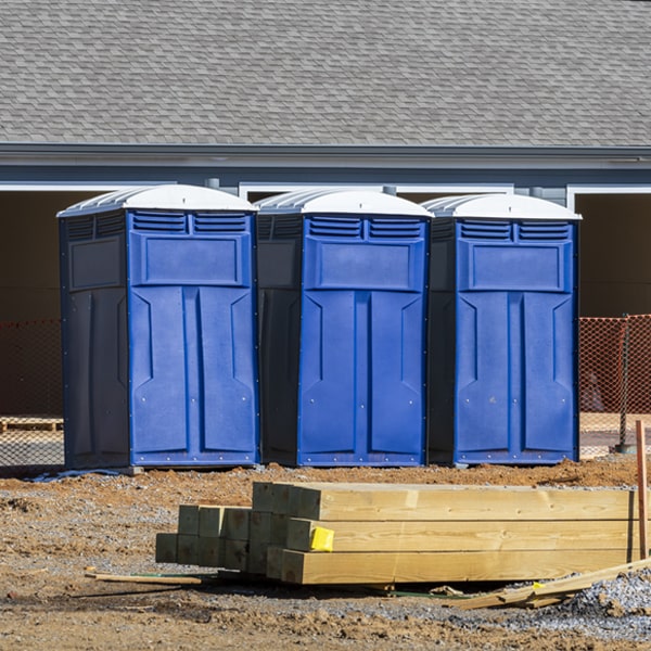 how can i report damages or issues with the portable restrooms during my rental period in Stronach